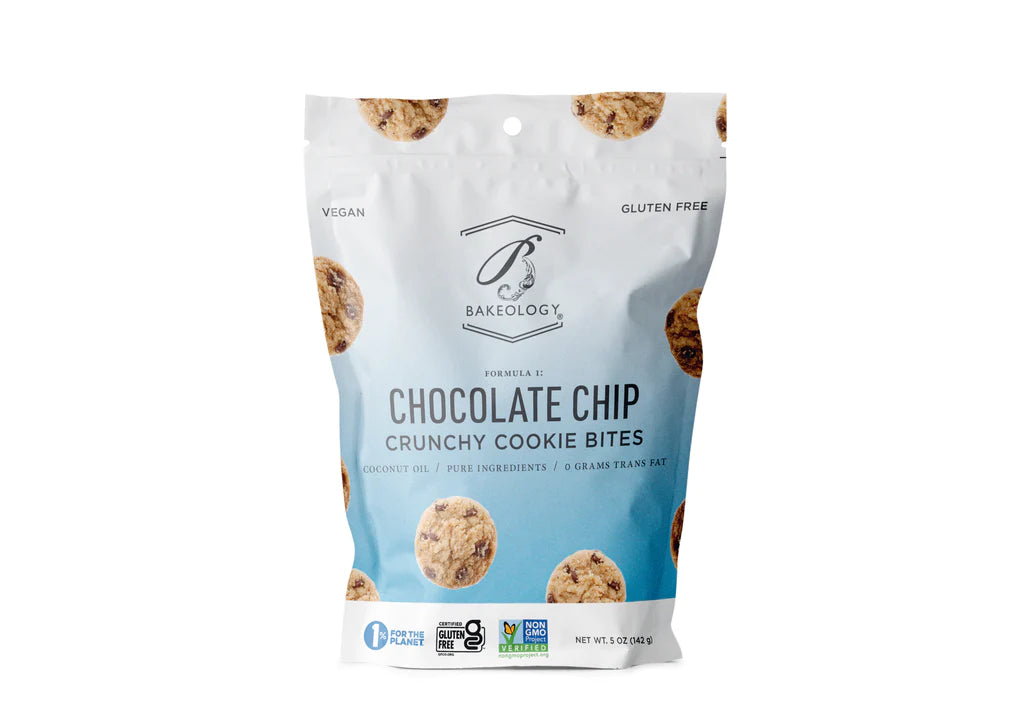 Bakeology Chocolate Chip Crunchy Cookie Bites  5 oz bag  * Gluten Free *