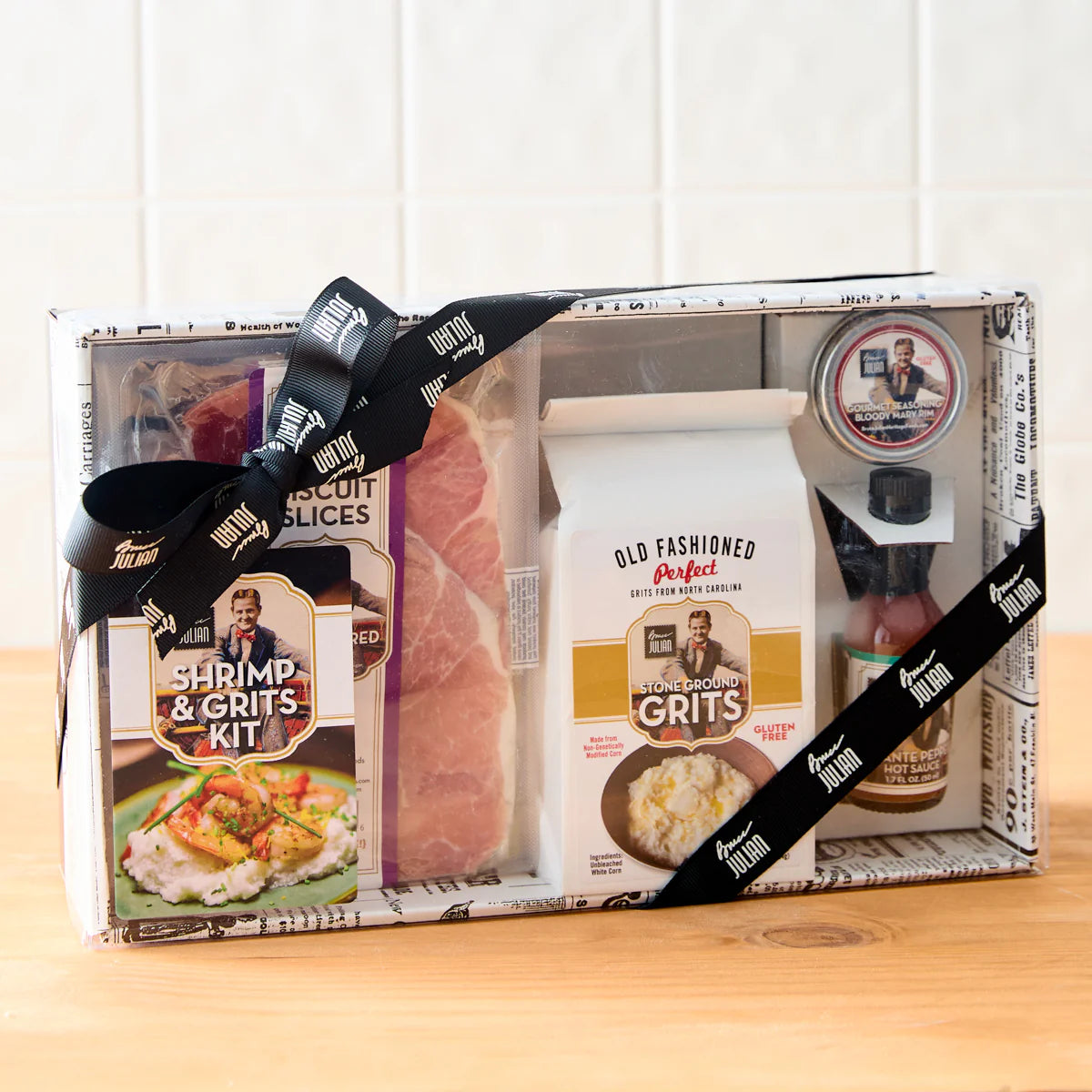Bruce & Julian Hertiage foods Shrimp & Grits Gift Set