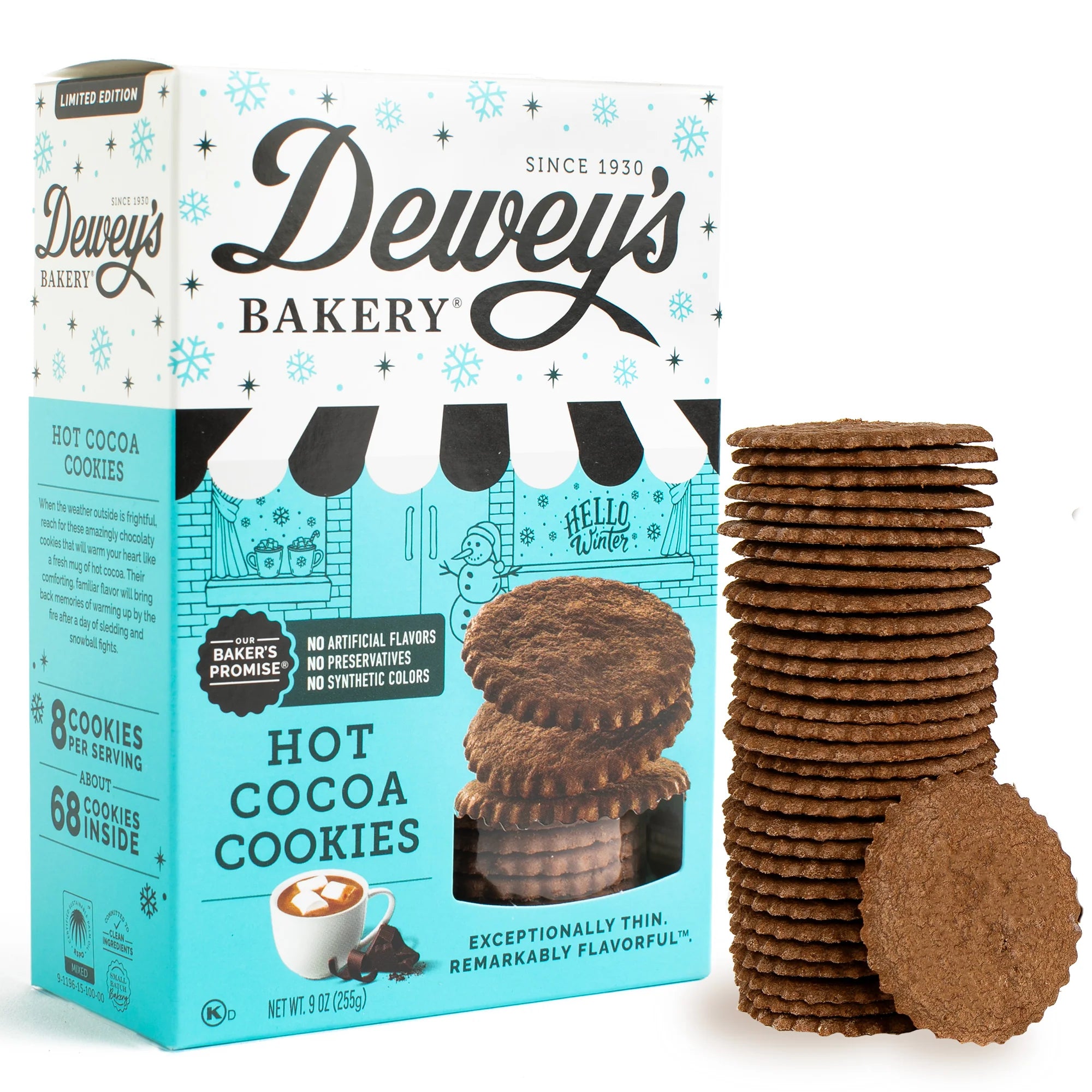 Dewey's Moravian Style Hot Coca Cookie Thins
