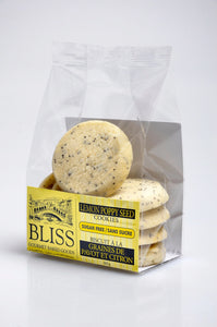 Bliss Gourmet Baked Goods Inc Sugar Free Lemon Poppy Seed Cookies 6 oz bag
