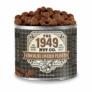 The 1949 Nut Company Chocolate Covered Peanuts 10 oz can