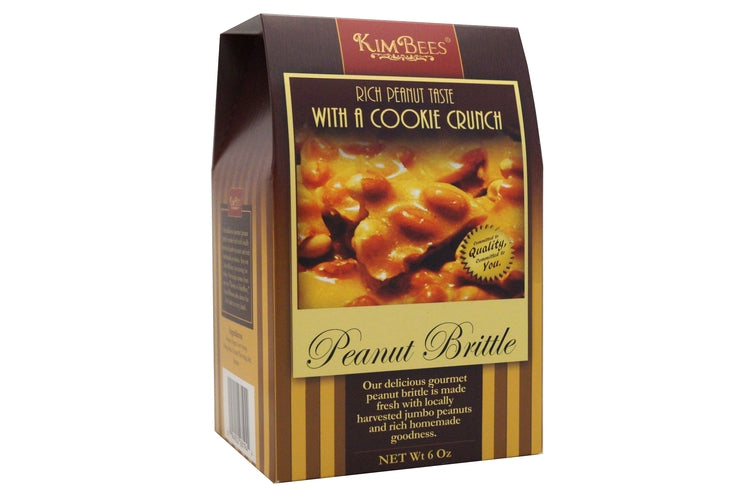 Kim Bees Original Peanut Brittle  6 oz box