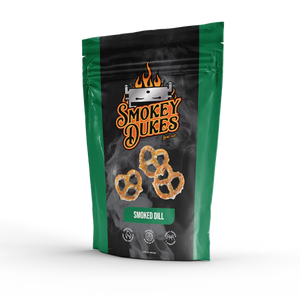 Smokey Dukes Smoked Dill Pretzels 4.75 oz bag