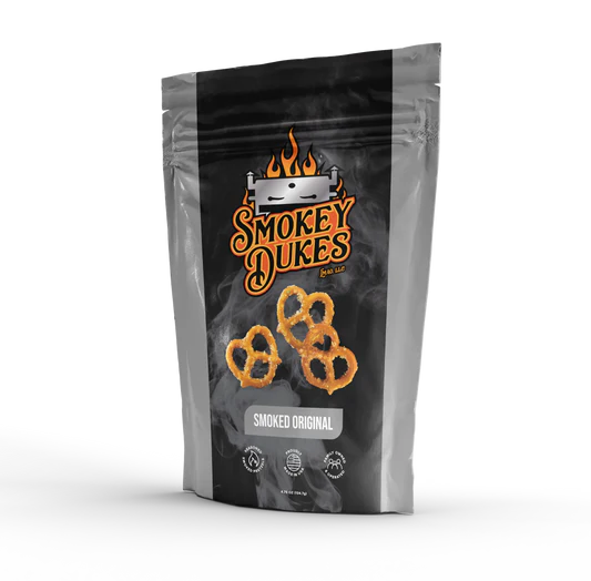 Smokey Duke Smoked Original Pretzels 4.75 oz bag
