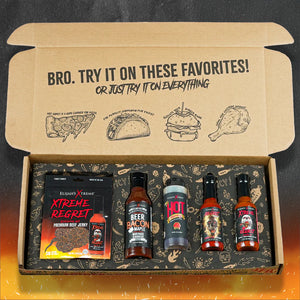 Xtreme Spicy Bro Box Ultimate Hot Sauce Gift Set