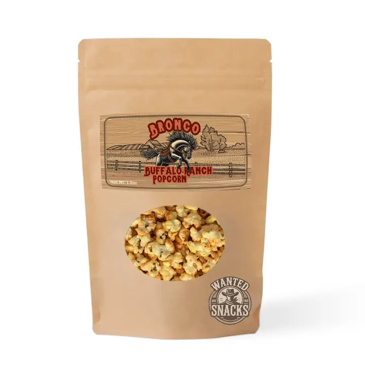 Wanted Snacks Gourmet Seasoned Popcorn Buffalo Ranch 1.5 oz Bag