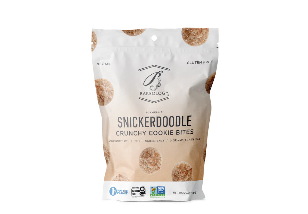 Bakeology Snickerdoodle Crunchy Cookie Bites  5 oz bag  * Gluten Free *