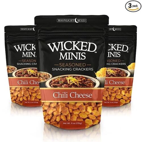 Wicked Mini's Chili Cheese Oyster Crackers 6 oz bag