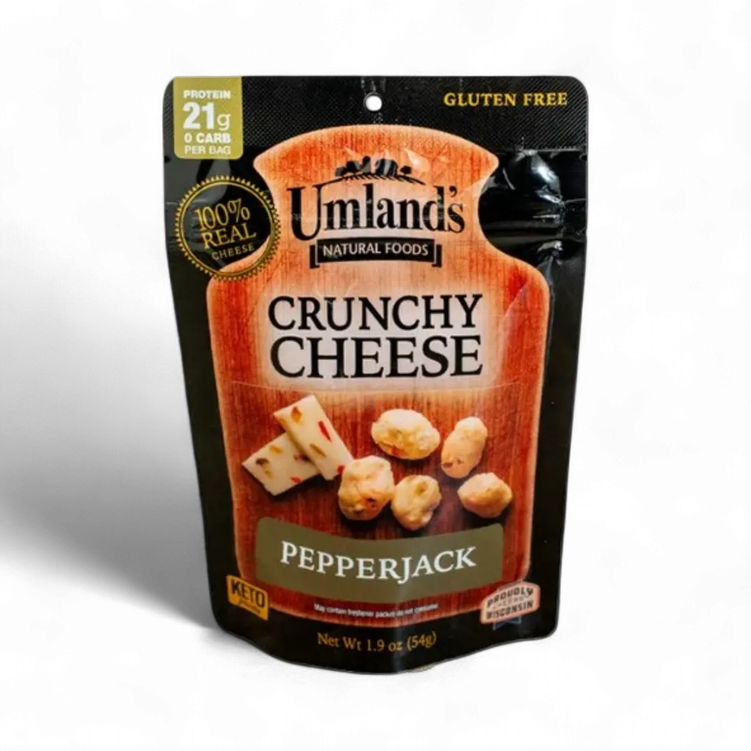 Umland's Crunchy Cheese - 1.9 oz  * Resealable Bag (Pepper Jack) *