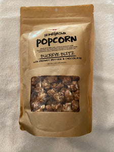 Homegrown Gourmet Buckeye Blitz Popcorn 8 oz.
