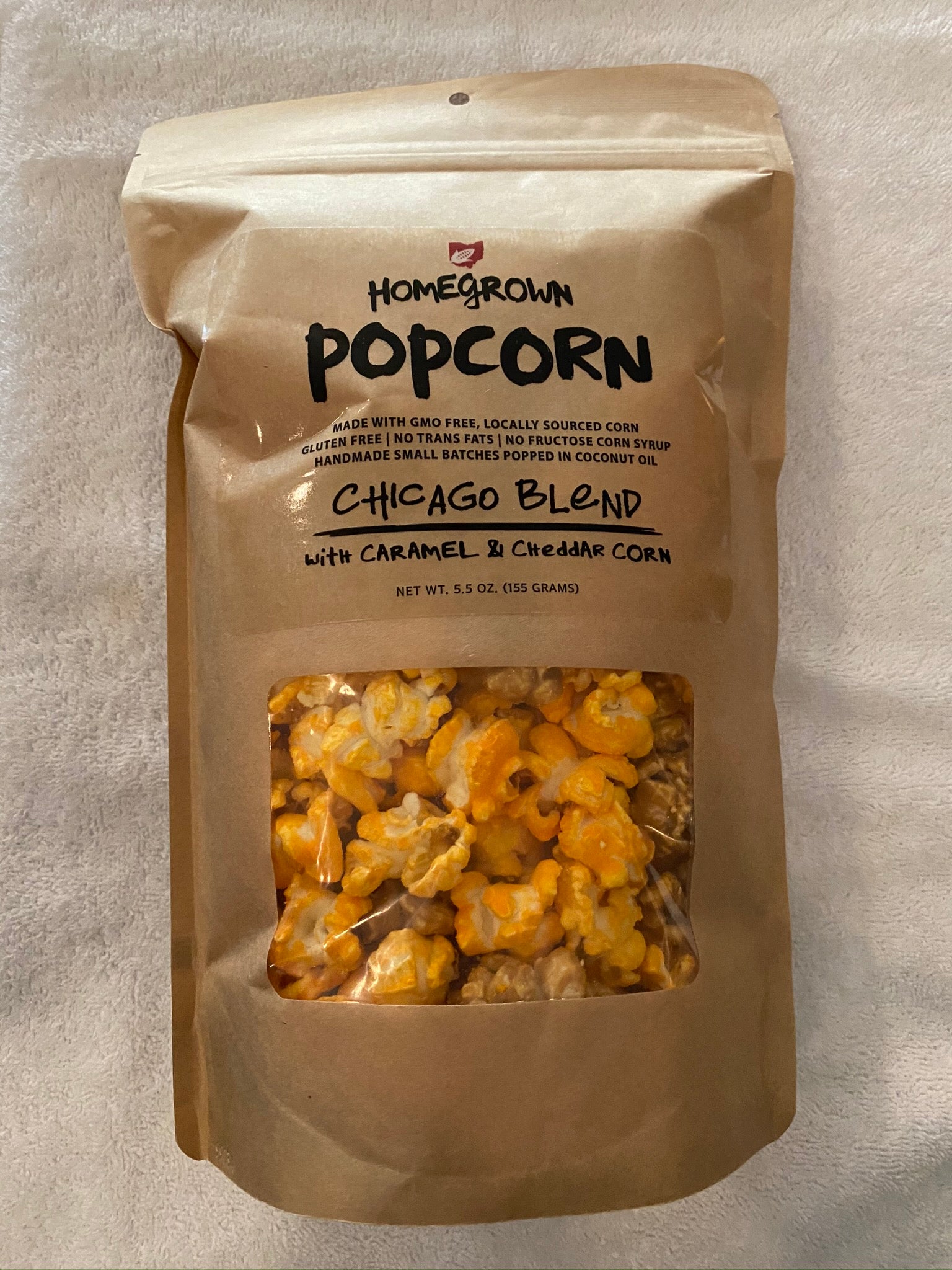 Homegrown Gourmet Chicago Blend Popcorn 8oz Ron The Snack Guy homegrown-gourmet-chicago-blend-popcorn-8oz-ron-the-snack-guy