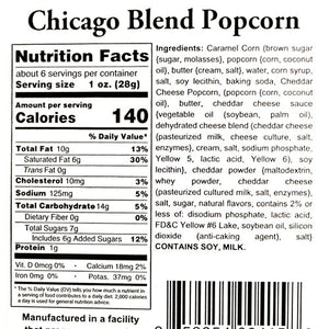 Homegrown Gourmet Chicago Blend Popcorn 8oz.
