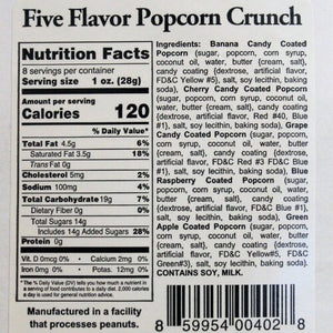 Homegrown Gourmet Five Flavor Crunch Popcorn 8oz.