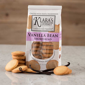 KLARA’S Gourmet Vanilla Shortbread Cookie  7 Ounce Bag