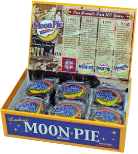 Moonpie Collectable Cigar Box 12 Assorted Flavors Chocolate, Banana, Vanilla