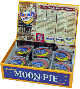 Moonpie Collectable Cigar Boxes filled with 12 mini Chocolate Moonpies